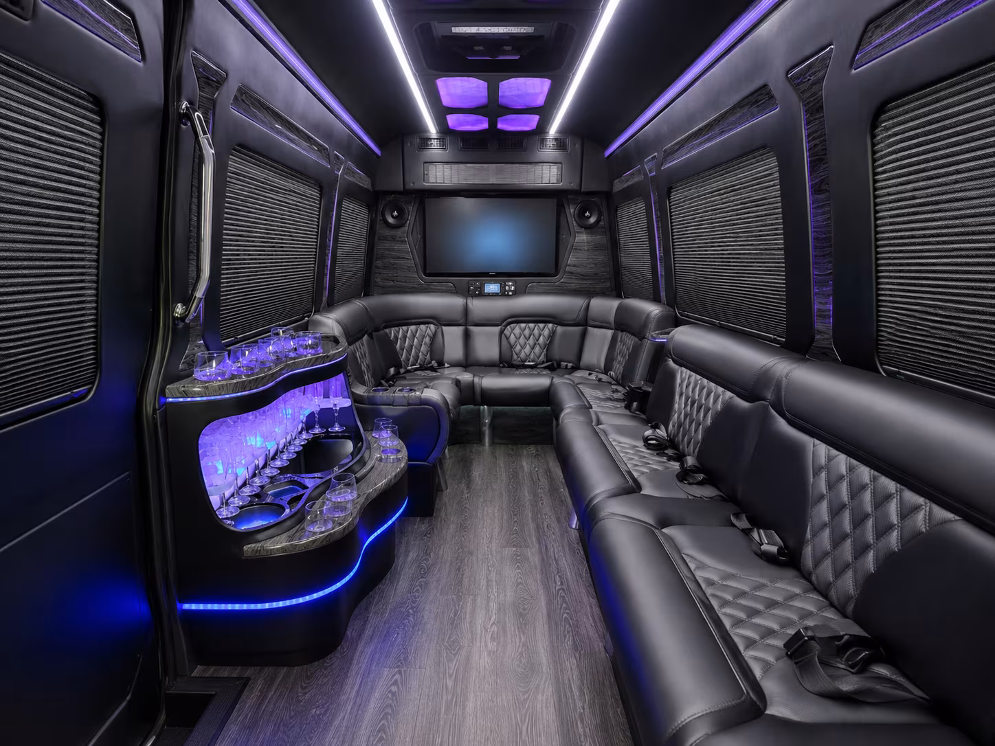 san antonio sprinter limousine inside